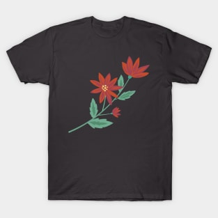 Folk Art Poinsettia T-Shirt